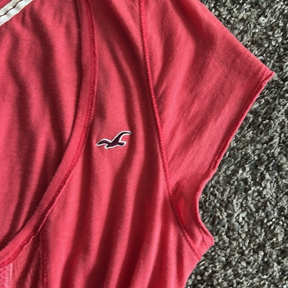 Hollister coral pink vintage Y2K babydoll top - Picture 5 of 10